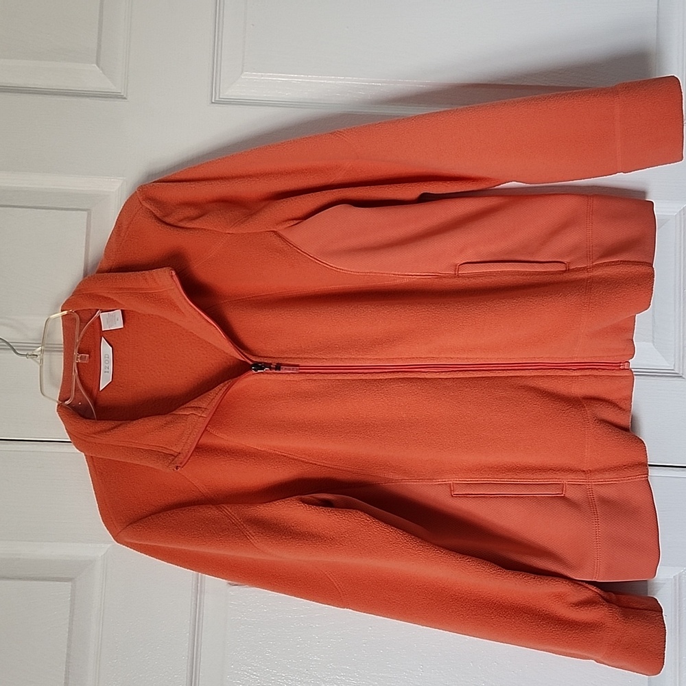 IZOD Women's Vibrant Light Orange Fleece Jacket